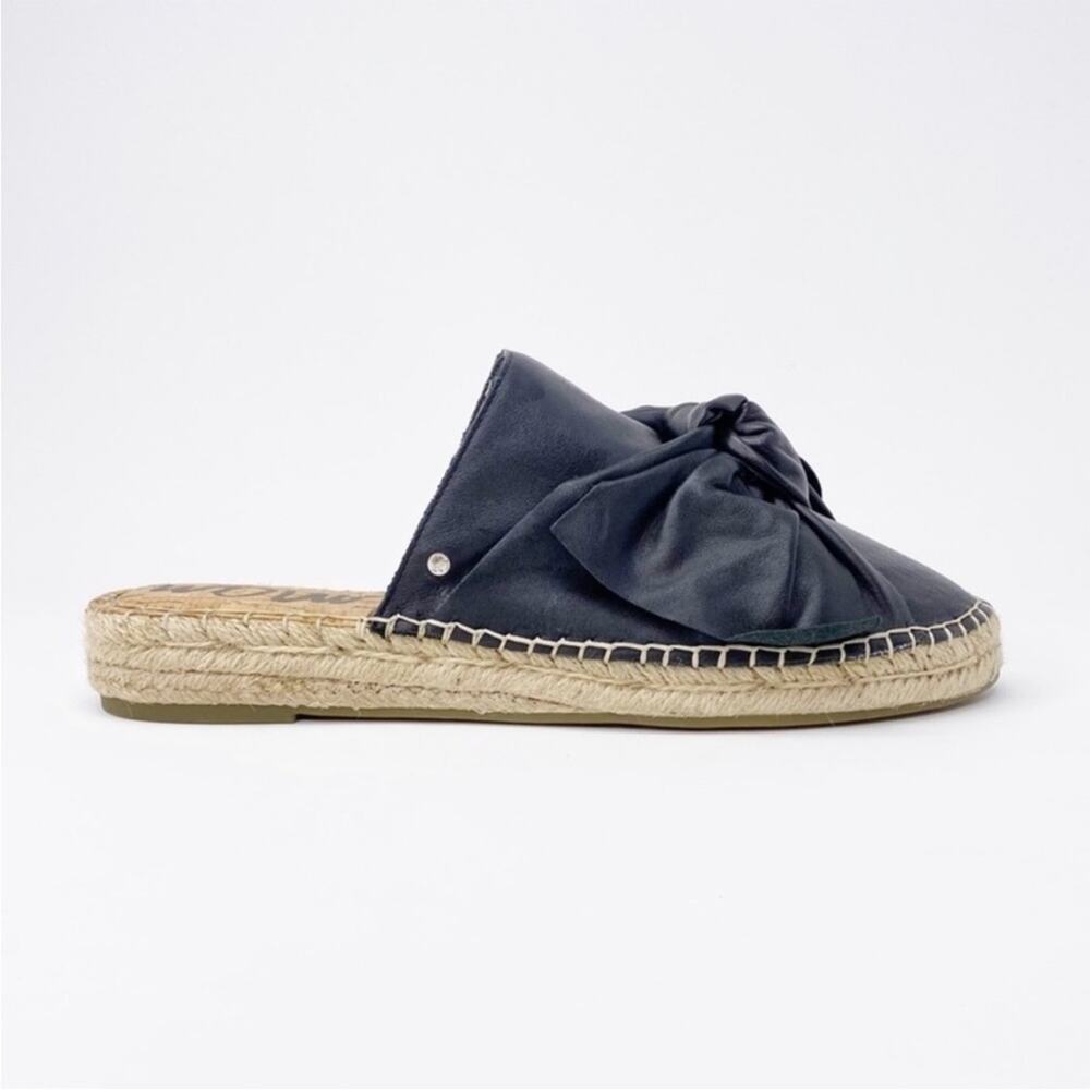 Sam Edelman Black Knot Espadrille Mule